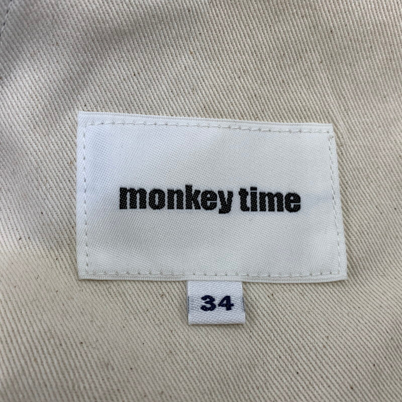【中古品】【メンズ】 MONKEY TIME モンキータイム × DICKIES ディッキーズ 254M40MT01 STRIPE BAGGY PANTS ストライプ バギー パンツ ボトムス 151-260720-kh-08-izu サイズ：34 カラー：グレー 万代Net店