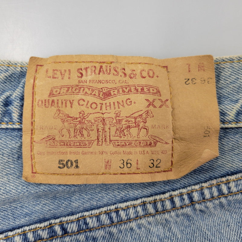 【中古品】【メンズ】 Levi's リーバイス DENIM PANTS 501-6115 デニムパンツ ジーンズ 刻印501 USA製 157-260720-as-19-izu サイズ：36×32 カラー：インディゴ 万代Net店
