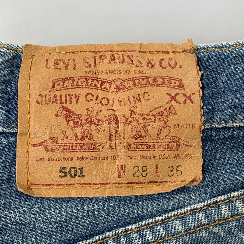 【中古品】【メンズ】 LEVI'S リーバイス 501-0000 刻印552 95年製 USA製 DENIM PANTS デニム パンツ ズボン ボトムス 157-260722-ya-08-izu サイズ：28×36 カラー：ライトインディゴ 万代Net店