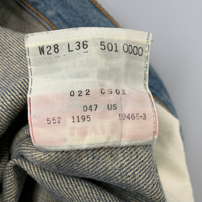 【中古品】【メンズ】 LEVI'S リーバイス 501-0000 刻印552 95年製 USA製 DENIM PANTS デニム パンツ ズボン ボトムス 157-260722-ya-08-izu サイズ：28×36 カラー：ライトインディゴ 万代Net店