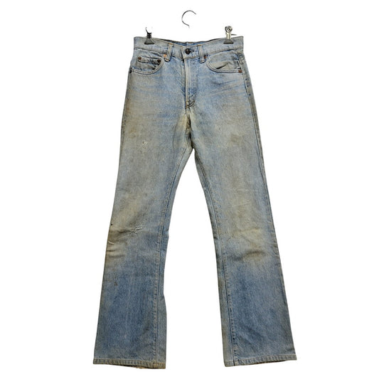 【現状渡し品】【メンズ】 Levi's リーバイス SMALL E 517 BOOTS CUT DENIM PANTS 517-0217 ブーツカット デニムパンツ ジーンズ 刻印650 USA製 均等V 157-260720-as-18-izu サイズ：28×34 カラー：ライトインディゴ 万代Net店