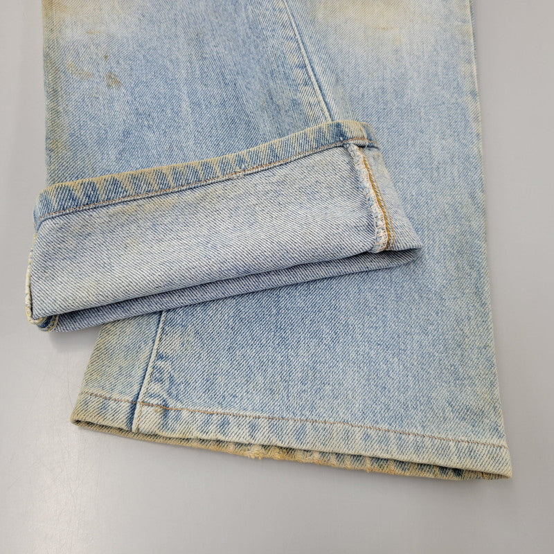 【現状渡し品】【メンズ】 Levi's リーバイス SMALL E 517 BOOTS CUT DENIM PANTS 517-0217 ブーツカット デニムパンツ ジーンズ 刻印650 USA製 均等V 157-260720-as-18-izu サイズ：28×34 カラー：ライトインディゴ 万代Net店