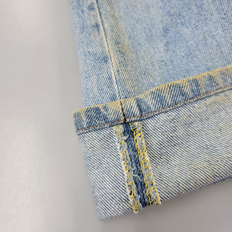 【現状渡し品】【メンズ】 Levi's リーバイス SMALL E 517 BOOTS CUT DENIM PANTS 517-0217 ブーツカット デニムパンツ ジーンズ 刻印650 USA製 均等V 157-260720-as-18-izu サイズ：28×34 カラー：ライトインディゴ 万代Net店