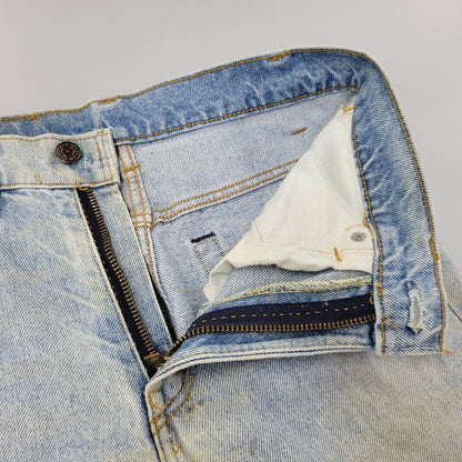 【現状渡し品】【メンズ】 Levi's リーバイス SMALL E 517 BOOTS CUT DENIM PANTS 517-0217 ブーツカット デニムパンツ ジーンズ 刻印650 USA製 均等V 157-260720-as-18-izu サイズ：28×34 カラー：ライトインディゴ 万代Net店