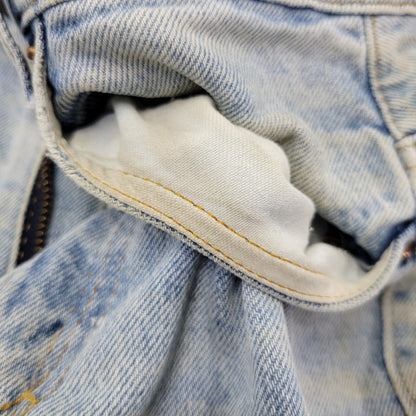 【現状渡し品】【メンズ】 Levi's リーバイス SMALL E 517 BOOTS CUT DENIM PANTS 517-0217 ブーツカット デニムパンツ ジーンズ 刻印650 USA製 均等V 157-260720-as-18-izu サイズ：28×34 カラー：ライトインディゴ 万代Net店