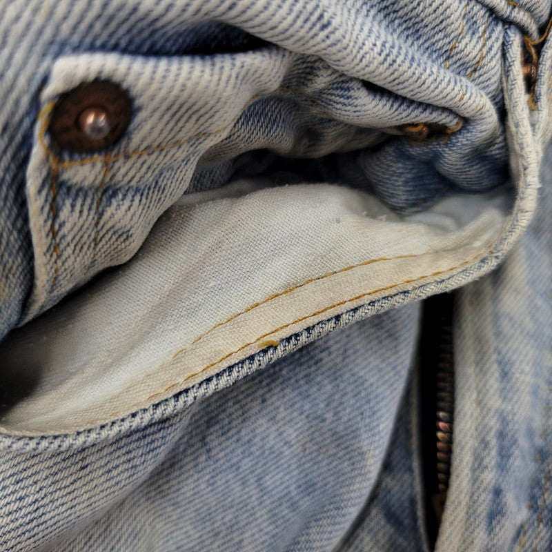 【現状渡し品】【メンズ】 Levi's リーバイス SMALL E 517 BOOTS CUT DENIM PANTS 517-0217 ブーツカット デニムパンツ ジーンズ 刻印650 USA製 均等V 157-260720-as-18-izu サイズ：28×34 カラー：ライトインディゴ 万代Net店