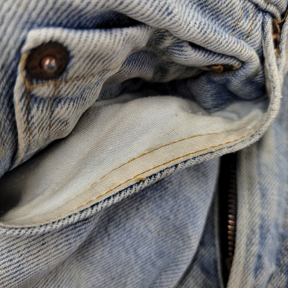 【現状渡し品】【メンズ】 Levi's リーバイス SMALL E 517 BOOTS CUT DENIM PANTS 517-0217 ブーツカット デニムパンツ ジーンズ 刻印650 USA製 均等V 157-260720-as-18-izu サイズ：28×34 カラー：ライトインディゴ 万代Net店