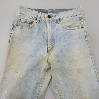 【現状渡し品】【メンズ】 Levi's リーバイス SMALL E 517 BOOTS CUT DENIM PANTS 517-0217 ブーツカット デニムパンツ ジーンズ 刻印650 USA製 均等V 157-260720-as-18-izu サイズ：28×34 カラー：ライトインディゴ 万代Net店