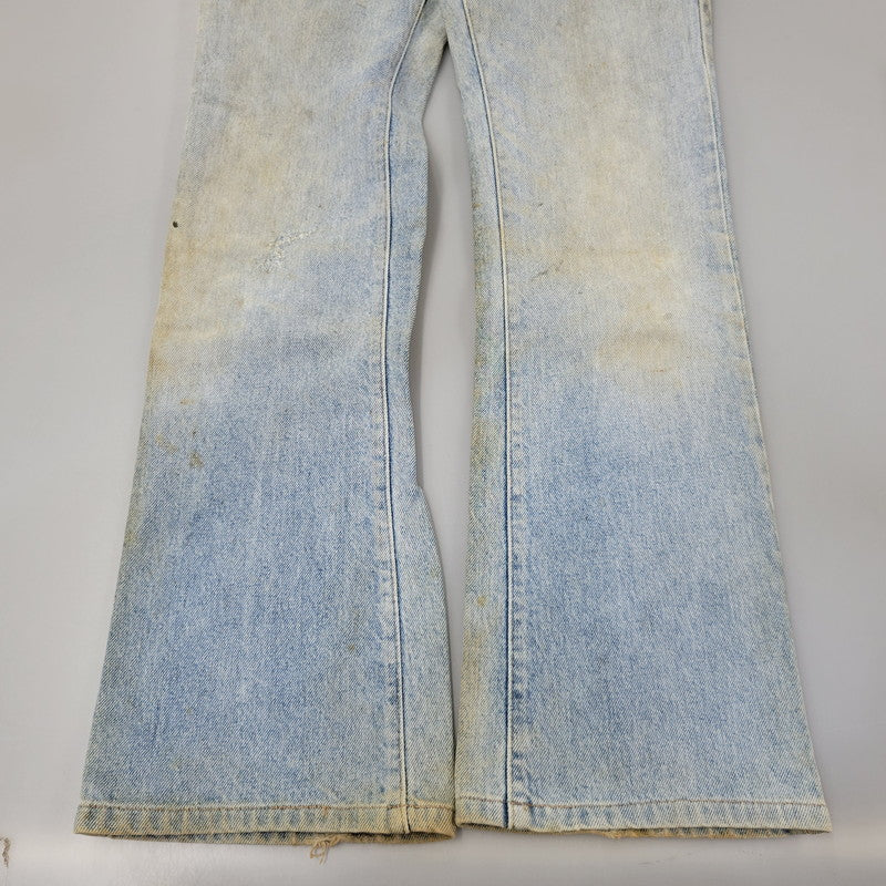 【現状渡し品】【メンズ】 Levi's リーバイス SMALL E 517 BOOTS CUT DENIM PANTS 517-0217 ブーツカット デニムパンツ ジーンズ 刻印650 USA製 均等V 157-260720-as-18-izu サイズ：28×34 カラー：ライトインディゴ 万代Net店