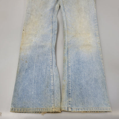 【現状渡し品】【メンズ】 Levi's リーバイス SMALL E 517 BOOTS CUT DENIM PANTS 517-0217 ブーツカット デニムパンツ ジーンズ 刻印650 USA製 均等V 157-260720-as-18-izu サイズ：28×34 カラー：ライトインディゴ 万代Net店