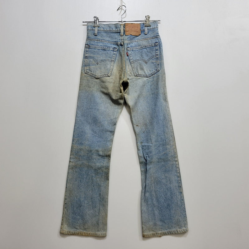 【現状渡し品】【メンズ】 Levi's リーバイス SMALL E 517 BOOTS CUT DENIM PANTS 517-0217 ブーツカット デニムパンツ ジーンズ 刻印650 USA製 均等V 157-260720-as-18-izu サイズ：28×34 カラー：ライトインディゴ 万代Net店
