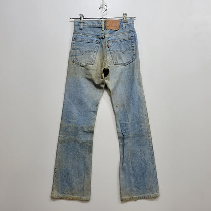 【現状渡し品】【メンズ】 Levi's リーバイス SMALL E 517 BOOTS CUT DENIM PANTS 517-0217 ブーツカット デニムパンツ ジーンズ 刻印650 USA製 均等V 157-260720-as-18-izu サイズ：28×34 カラー：ライトインディゴ 万代Net店