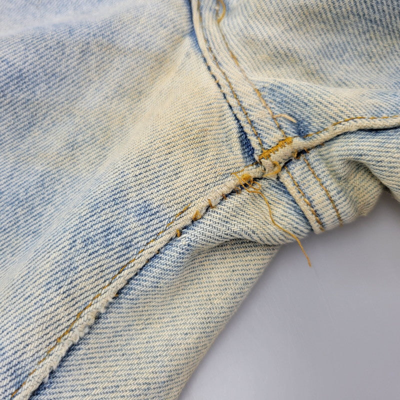 【現状渡し品】【メンズ】 Levi's リーバイス SMALL E 517 BOOTS CUT DENIM PANTS 517-0217 ブーツカット デニムパンツ ジーンズ 刻印650 USA製 均等V 157-260720-as-18-izu サイズ：28×34 カラー：ライトインディゴ 万代Net店
