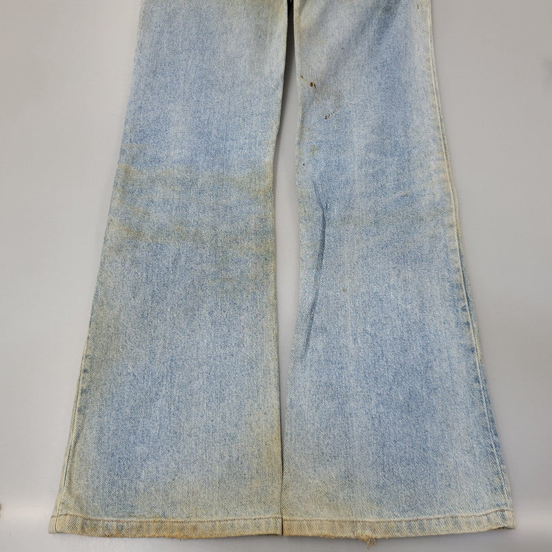【現状渡し品】【メンズ】 Levi's リーバイス SMALL E 517 BOOTS CUT DENIM PANTS 517-0217 ブーツカット デニムパンツ ジーンズ 刻印650 USA製 均等V 157-260720-as-18-izu サイズ：28×34 カラー：ライトインディゴ 万代Net店
