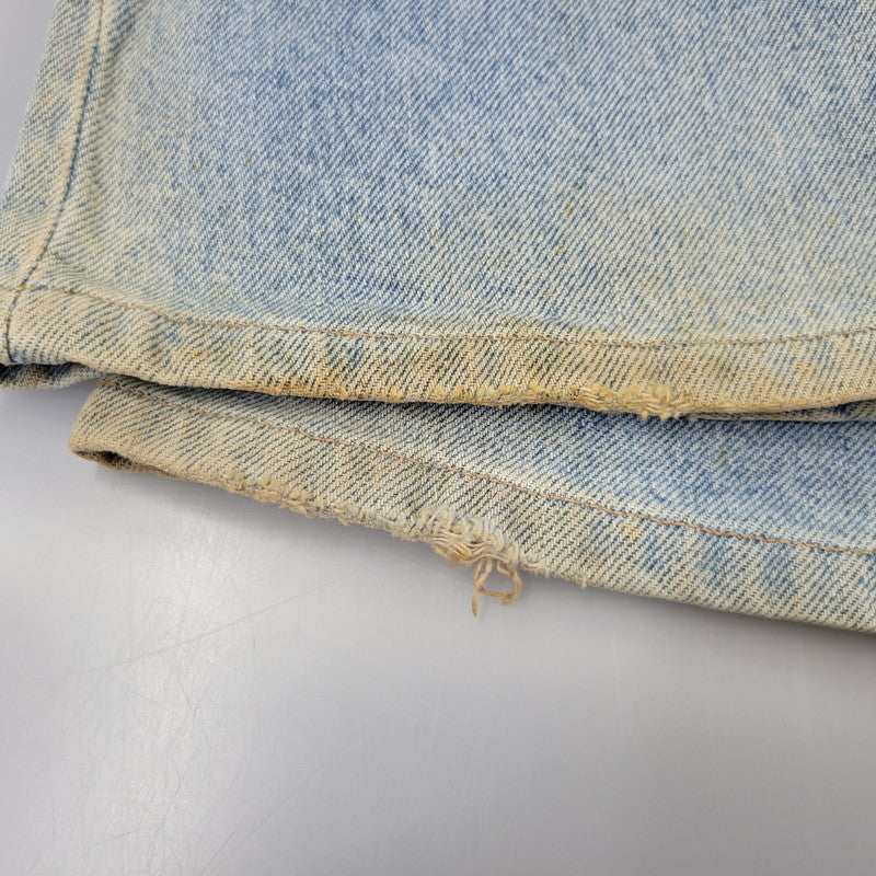 【現状渡し品】【メンズ】 Levi's リーバイス SMALL E 517 BOOTS CUT DENIM PANTS 517-0217 ブーツカット デニムパンツ ジーンズ 刻印650 USA製 均等V 157-260720-as-18-izu サイズ：28×34 カラー：ライトインディゴ 万代Net店