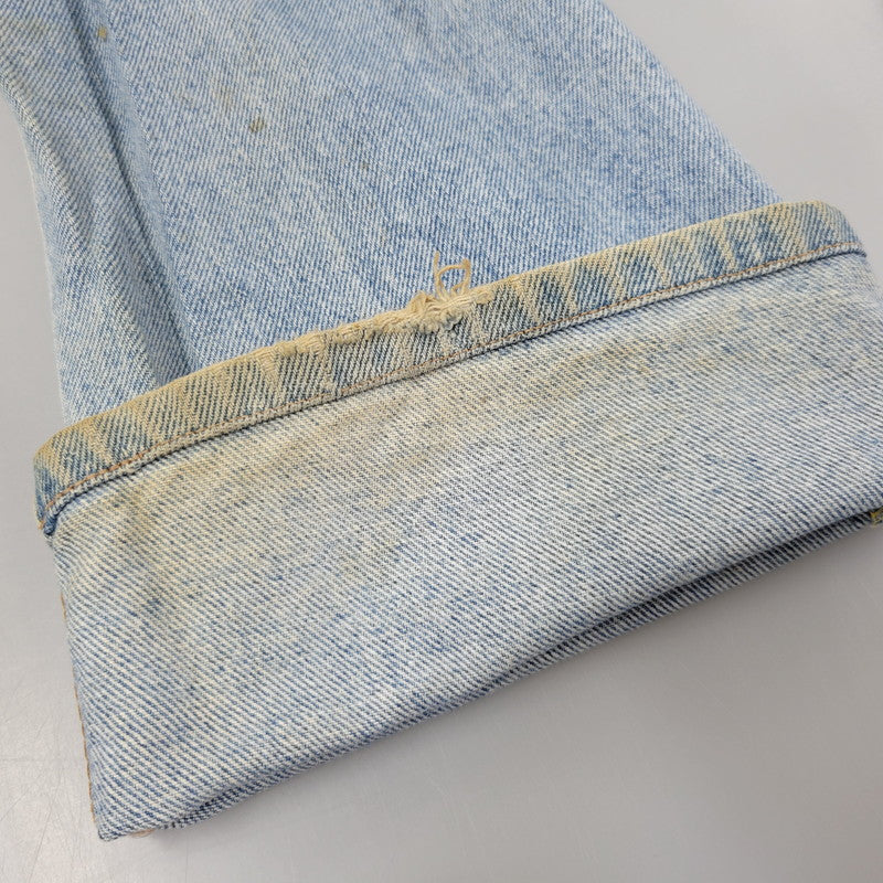 【現状渡し品】【メンズ】 Levi's リーバイス SMALL E 517 BOOTS CUT DENIM PANTS 517-0217 ブーツカット デニムパンツ ジーンズ 刻印650 USA製 均等V 157-260720-as-18-izu サイズ：28×34 カラー：ライトインディゴ 万代Net店