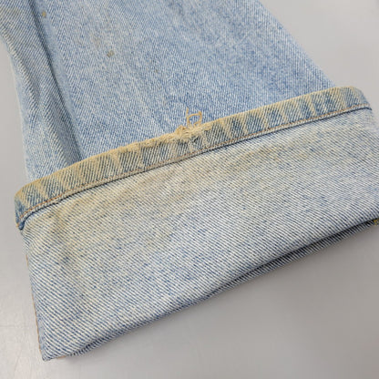 【現状渡し品】【メンズ】 Levi's リーバイス SMALL E 517 BOOTS CUT DENIM PANTS 517-0217 ブーツカット デニムパンツ ジーンズ 刻印650 USA製 均等V 157-260720-as-18-izu サイズ：28×34 カラー：ライトインディゴ 万代Net店