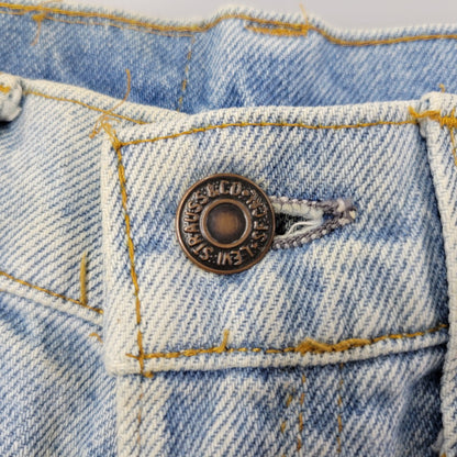 【現状渡し品】【メンズ】 Levi's リーバイス SMALL E 517 BOOTS CUT DENIM PANTS 517-0217 ブーツカット デニムパンツ ジーンズ 刻印650 USA製 均等V 157-260720-as-18-izu サイズ：28×34 カラー：ライトインディゴ 万代Net店