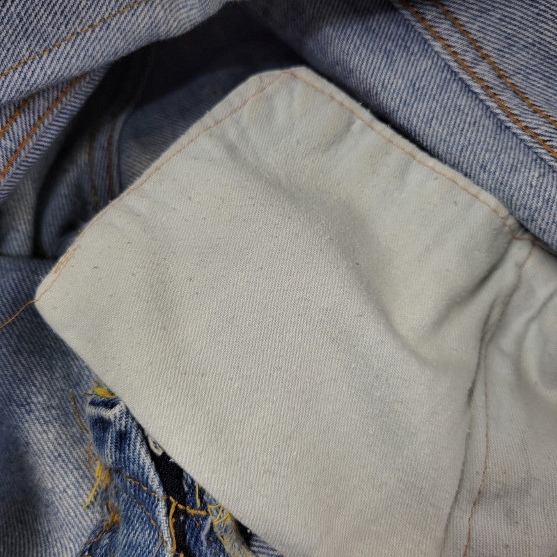 【現状渡し品】【メンズ】 Levi's リーバイス SMALL E 517 BOOTS CUT DENIM PANTS 517-0217 ブーツカット デニムパンツ ジーンズ 刻印650 USA製 均等V 157-260720-as-18-izu サイズ：28×34 カラー：ライトインディゴ 万代Net店
