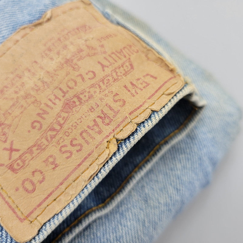 【現状渡し品】【メンズ】 Levi's リーバイス SMALL E 517 BOOTS CUT DENIM PANTS 517-0217 ブーツカット デニムパンツ ジーンズ 刻印650 USA製 均等V 157-260720-as-18-izu サイズ：28×34 カラー：ライトインディゴ 万代Net店