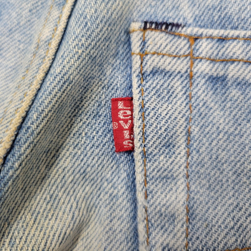 【現状渡し品】【メンズ】 Levi's リーバイス SMALL E 517 BOOTS CUT DENIM PANTS 517-0217 ブーツカット デニムパンツ ジーンズ 刻印650 USA製 均等V 157-260720-as-18-izu サイズ：28×34 カラー：ライトインディゴ 万代Net店