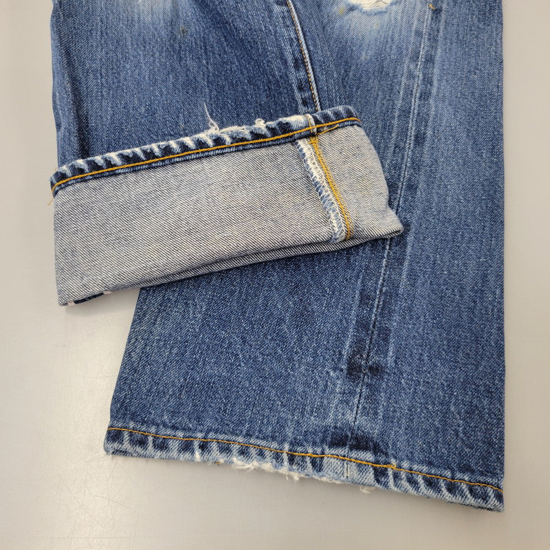 【現状渡し品】【メンズ】 Levi's リーバイス BIG E 501XX DENIM PANTS 501-0003 デニムパンツ ジーンズ 刻印555 USA製 1955復刻 セルビッチ Vステッチ 157-260720-as-17-izu サイズ：29×36 カラー：インディゴ 万代Net店