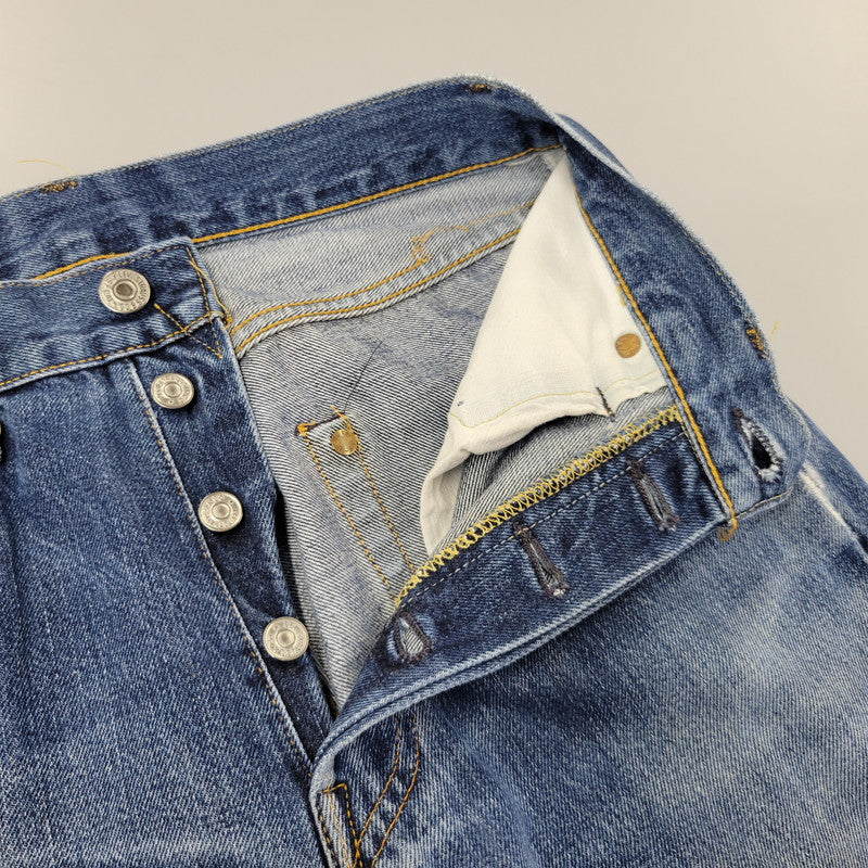 【現状渡し品】【メンズ】 Levi's リーバイス BIG E 501XX DENIM PANTS 501-0003 デニムパンツ ジーンズ 刻印555 USA製 1955復刻 セルビッチ Vステッチ 157-260720-as-17-izu サイズ：29×36 カラー：インディゴ 万代Net店