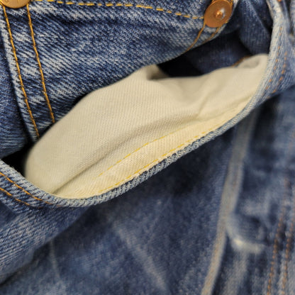 【現状渡し品】【メンズ】 Levi's リーバイス BIG E 501XX DENIM PANTS 501-0003 デニムパンツ ジーンズ 刻印555 USA製 1955復刻 セルビッチ Vステッチ 157-260720-as-17-izu サイズ：29×36 カラー：インディゴ 万代Net店