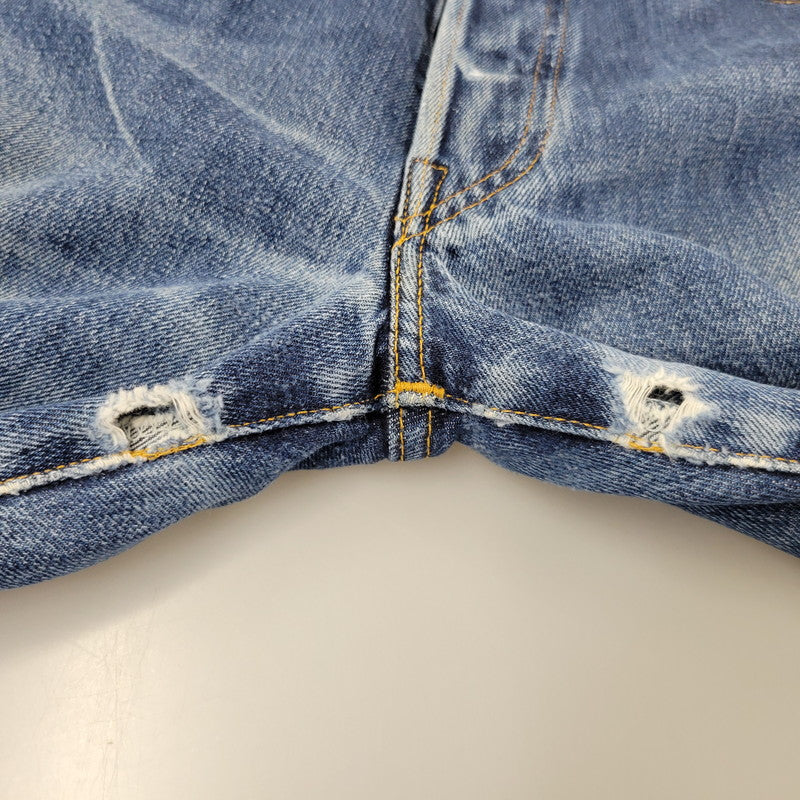 【現状渡し品】【メンズ】 Levi's リーバイス BIG E 501XX DENIM PANTS 501-0003 デニムパンツ ジーンズ 刻印555 USA製 1955復刻 セルビッチ Vステッチ 157-260720-as-17-izu サイズ：29×36 カラー：インディゴ 万代Net店