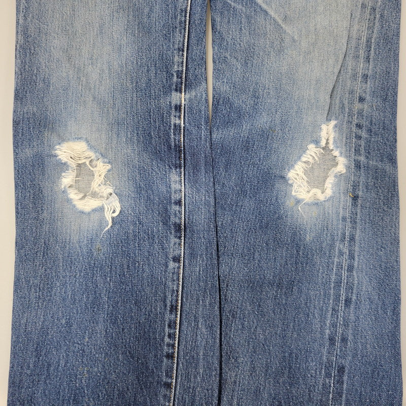 【現状渡し品】【メンズ】 Levi's リーバイス BIG E 501XX DENIM PANTS 501-0003 デニムパンツ ジーンズ 刻印555 USA製 1955復刻 セルビッチ Vステッチ 157-260720-as-17-izu サイズ：29×36 カラー：インディゴ 万代Net店