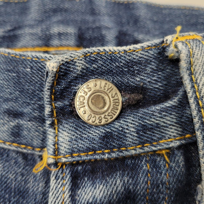 【現状渡し品】【メンズ】 Levi's リーバイス BIG E 501XX DENIM PANTS 501-0003 デニムパンツ ジーンズ 刻印555 USA製 1955復刻 セルビッチ Vステッチ 157-260720-as-17-izu サイズ：29×36 カラー：インディゴ 万代Net店