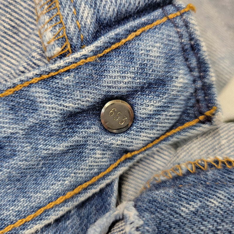 【中古品】【メンズ】 Levi's リーバイス SMALL E BUTTON FLY DENIM PANTS ボタンフライ デニムパンツ ジーンズ 刻印653 不均等V 裾シングル 157-260720-as-15-izu カラー：インディゴ 万代Net店