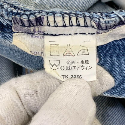 【現状渡し品】【メンズ】 EDWIN エドウィン1072 旧タグ 70’S WIDE DENIM PANTS ワイド デニム パンツ ズボン ボトムス 157-260722-ya-13-izu サイズ：38 カラー：インディゴ 万代Net店