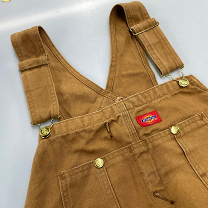 【中古品】【メンズ】 DICKIES ディッキーズ DB100RBD メキシコ製 DUCK BIB OVERALLS ダック ビブ オーバーオール 157-260723-kh-06-izu サイズ：42×32 カラー：ブラウン 万代Net店