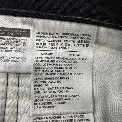【中古品】【メンズ】 LEVI'S リーバイス PC9-00505-0260 エジプト製 505 REGULAR FIT DENIM PANTS レギュラー フィット デニム パンツ ボトムス 158-260723-kh-09-izu サイズ：40×32 カラー：ブラック 万代Net店