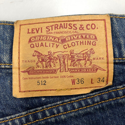 【中古品】【メンズ】 LEVI'S リーバイス 512-02 刻印359 512 STRAIGHT DENIM PANTS ストレート デニム パンツ ボトムス 157-260723-kh-10-izu サイズ：36×34 カラー：インディゴ 万代Net店