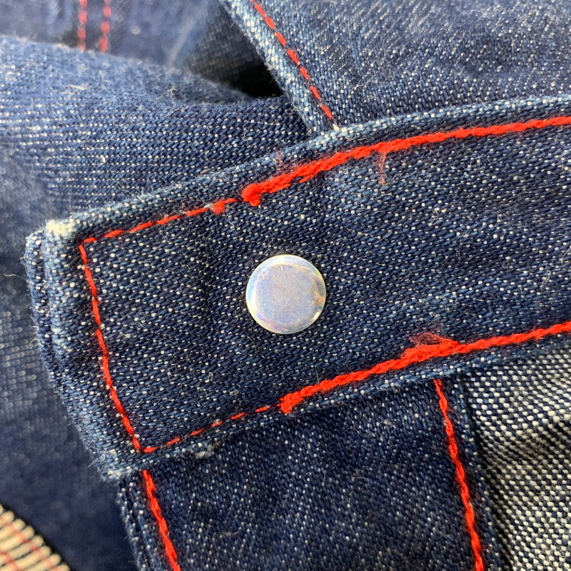 【中古品】【メンズ】 POINTER ポインター US別注 USA製 RED STITCH CRAZY POCKET DENIM COVER ALL クレイジー ポケット デニム カバーオール アウター 145-260720-kh-02-izu サイズ：3XL カラー：インディゴ 万代Net店
