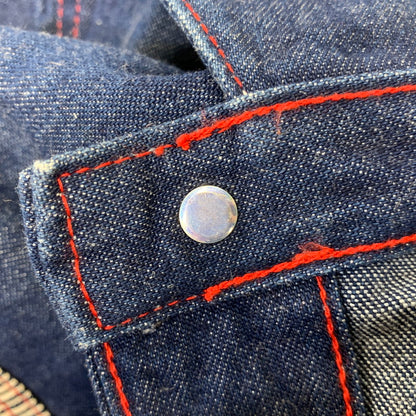 【中古品】【メンズ】 POINTER ポインター US別注 USA製 RED STITCH CRAZY POCKET DENIM COVER ALL クレイジー ポケット デニム カバーオール アウター 145-260720-kh-02-izu サイズ：3XL カラー：インディゴ 万代Net店