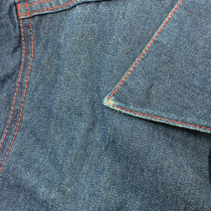 【中古品】【メンズ】 POINTER ポインター US別注 USA製 RED STITCH CRAZY POCKET DENIM COVER ALL クレイジー ポケット デニム カバーオール アウター 145-260720-kh-02-izu サイズ：3XL カラー：インディゴ 万代Net店