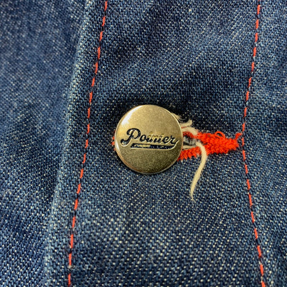 【中古品】【メンズ】 POINTER ポインター US別注 USA製 RED STITCH CRAZY POCKET DENIM COVER ALL クレイジー ポケット デニム カバーオール アウター 145-260720-kh-02-izu サイズ：3XL カラー：インディゴ 万代Net店