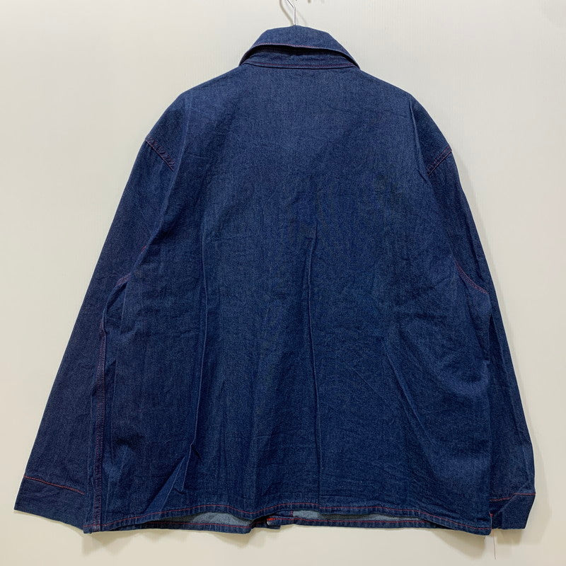 【中古品】【メンズ】 POINTER ポインター US別注 USA製 RED STITCH CRAZY POCKET DENIM COVER ALL クレイジー ポケット デニム カバーオール アウター 145-260720-kh-02-izu サイズ：3XL カラー：インディゴ 万代Net店