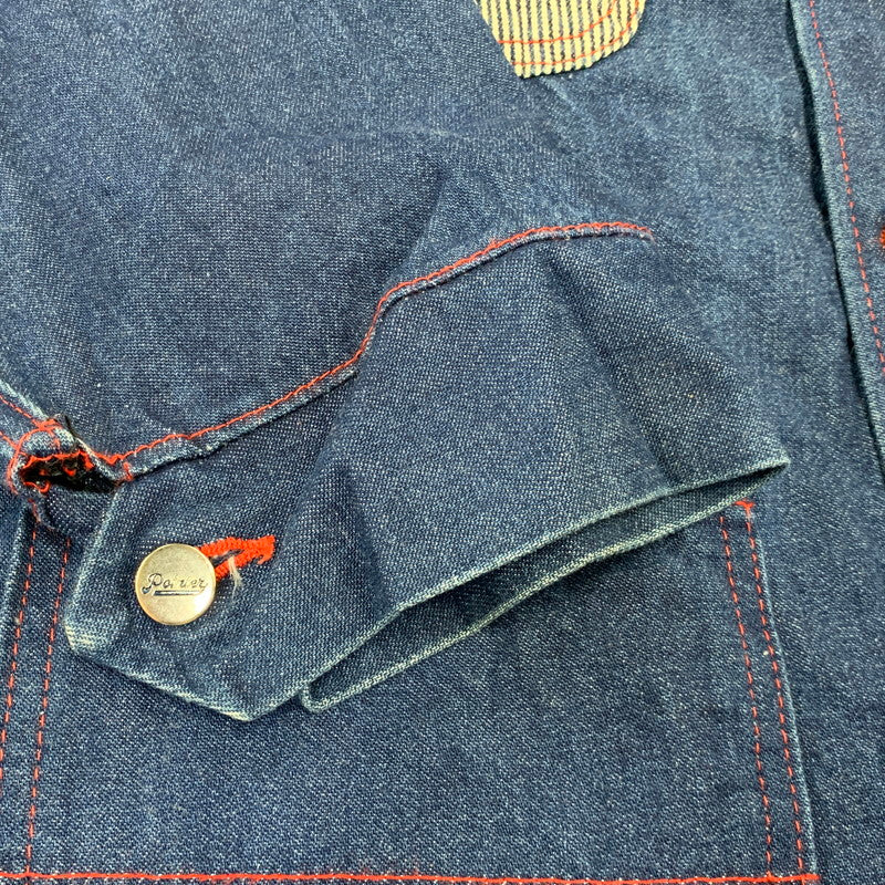 【中古品】【メンズ】 POINTER ポインター US別注 USA製 RED STITCH CRAZY POCKET DENIM COVER ALL クレイジー ポケット デニム カバーオール アウター 145-260720-kh-02-izu サイズ：3XL カラー：インディゴ 万代Net店