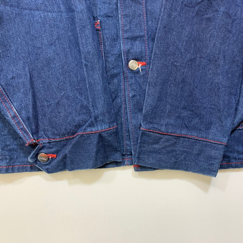 【中古品】【メンズ】 POINTER ポインター US別注 USA製 RED STITCH CRAZY POCKET DENIM COVER ALL クレイジー ポケット デニム カバーオール アウター 145-260720-kh-02-izu サイズ：3XL カラー：インディゴ 万代Net店
