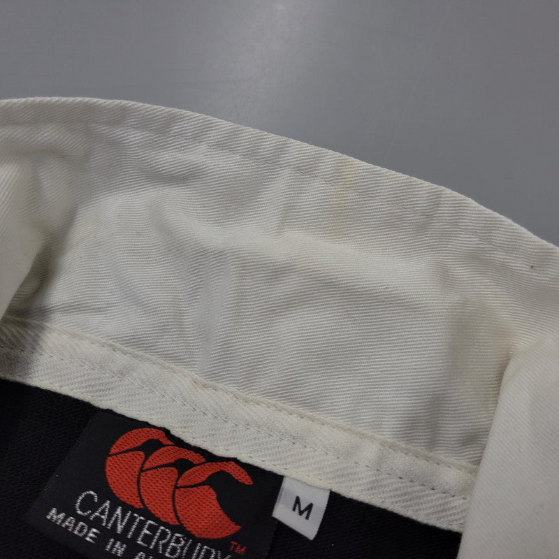 【中古品】【メンズ】 CANTERBURY カンタベリー ALLBLACKS LAGER SHIRT オールブラックス ラガーシャツ 長袖 オーストラリア製 146-260723-as-16-izu サイズ：M カラー：ブラック 万代Net店