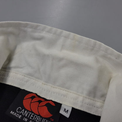 【中古品】【メンズ】 CANTERBURY カンタベリー ALLBLACKS LAGER SHIRT オールブラックス ラガーシャツ 長袖 オーストラリア製 146-260723-as-16-izu サイズ：M カラー：ブラック 万代Net店