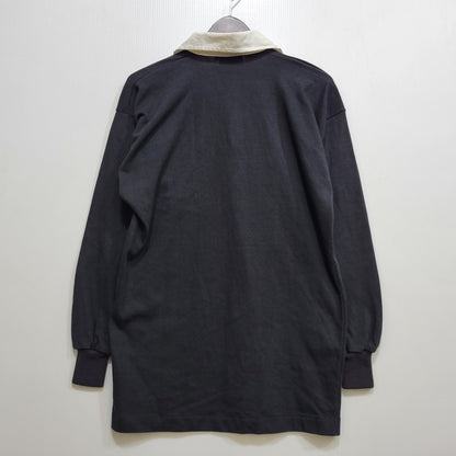 【中古品】【メンズ】 CANTERBURY カンタベリー ALLBLACKS LAGER SHIRT オールブラックス ラガーシャツ 長袖 オーストラリア製 146-260723-as-16-izu サイズ：M カラー：ブラック 万代Net店