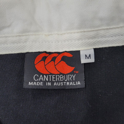 【中古品】【メンズ】 CANTERBURY カンタベリー ALLBLACKS LAGER SHIRT オールブラックス ラガーシャツ 長袖 オーストラリア製 146-260723-as-16-izu サイズ：M カラー：ブラック 万代Net店