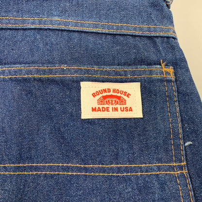 【中古品】【メンズ】 ROUND HOUSE ラウンド ハウス LOT101 USA製 CLASSIC クラシック 5 POCKET CARPENTER DENIM PANTS ポケット カーペンター デニム パンツ ズボン ボトムス 156-260722-ya-18-izu サイズ：36×32 カラー：インディゴ 万代Net店