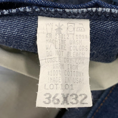 【中古品】【メンズ】 ROUND HOUSE ラウンド ハウス LOT101 USA製 CLASSIC クラシック 5 POCKET CARPENTER DENIM PANTS ポケット カーペンター デニム パンツ ズボン ボトムス 156-260722-ya-18-izu サイズ：36×32 カラー：インディゴ 万代Net店
