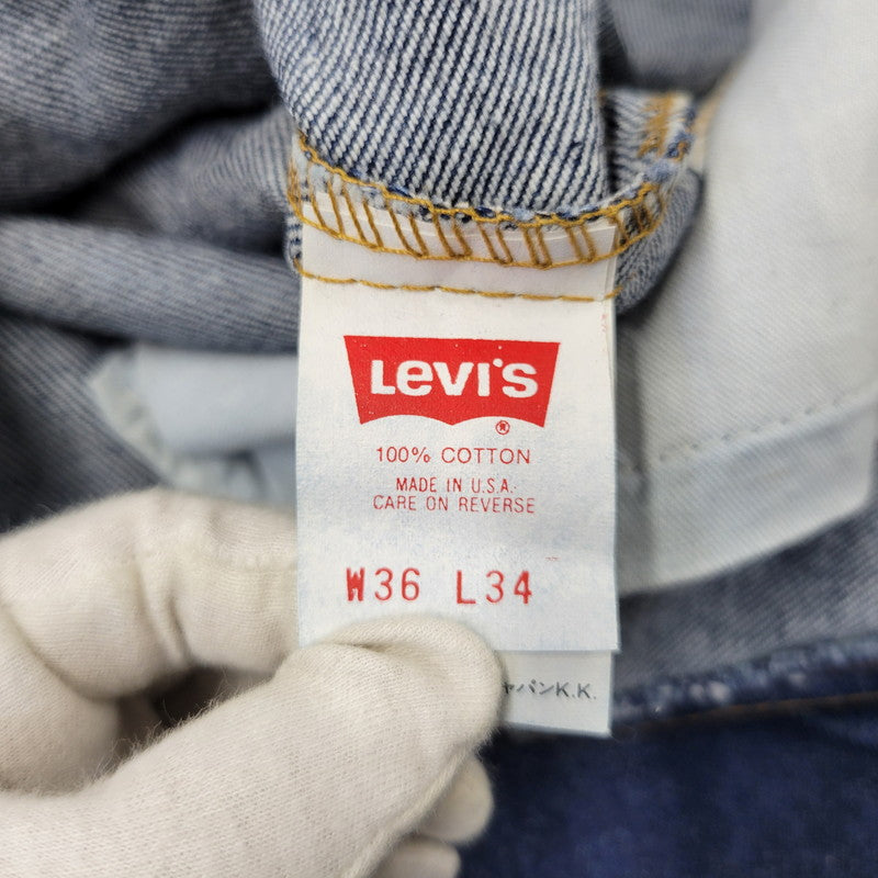 【中古品】【メンズ】 Levi's リーバイス 505 DENIM PANTS 505-0217 デニムパンツ ジーンズ 刻印525 USA製 157-260720-as-20-izu サイズ：36×34 カラー：インディゴ 万代Net店